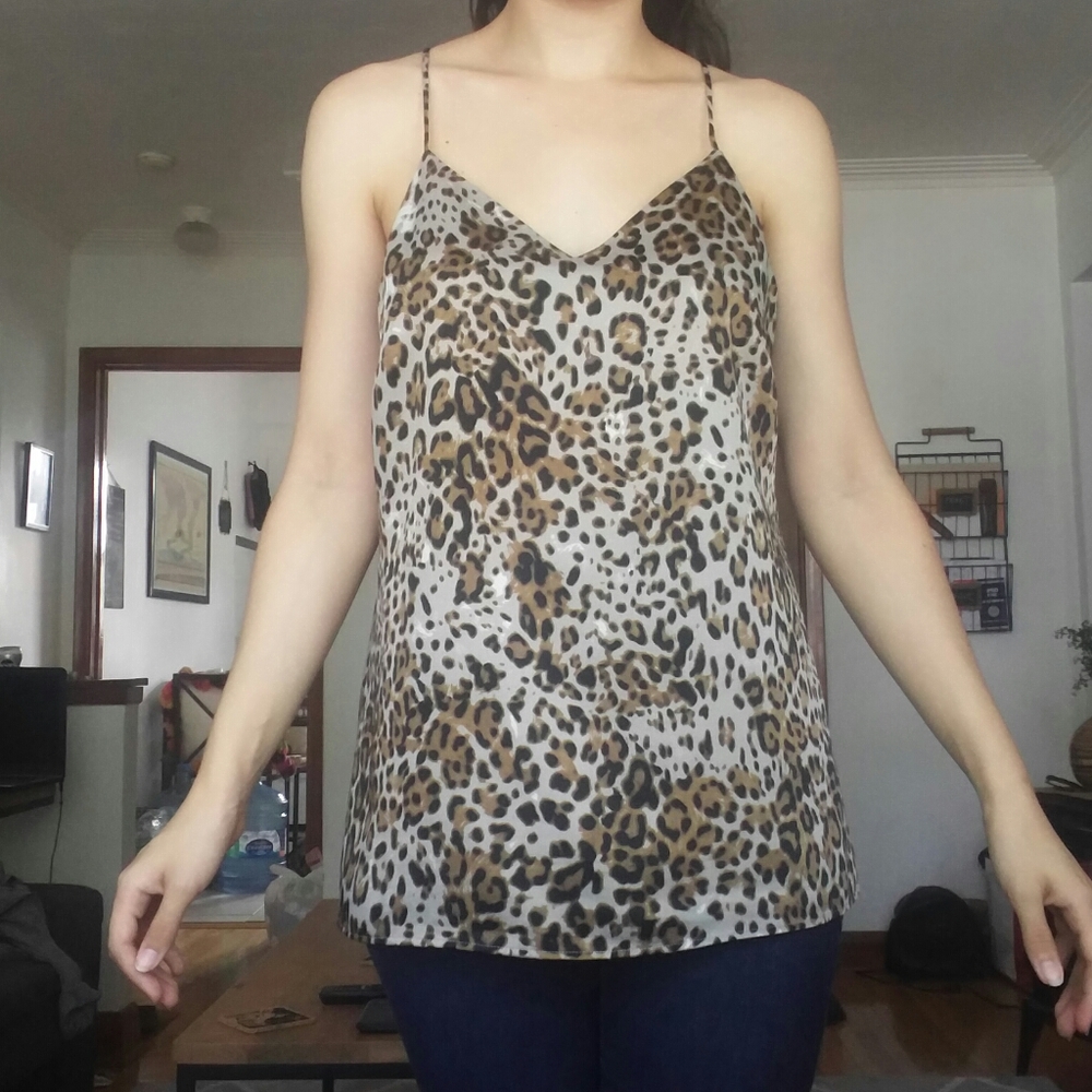 ⛔SALE PENDING⛔ NWOT Banana Republic Leopard Print Cami - Picture 2 of 9